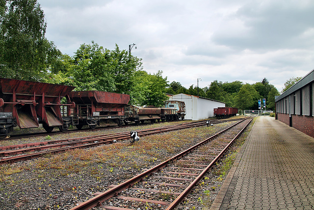 Gleisanlage des Zechenbahnhofs (Zeche Zollern 2/4, Dortmund-Bövinghausen) / 20.05.2023