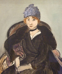 Detail of Marguerite Wearing a Hat by Matisse in the Metropolitan Museum of Art, August 2010