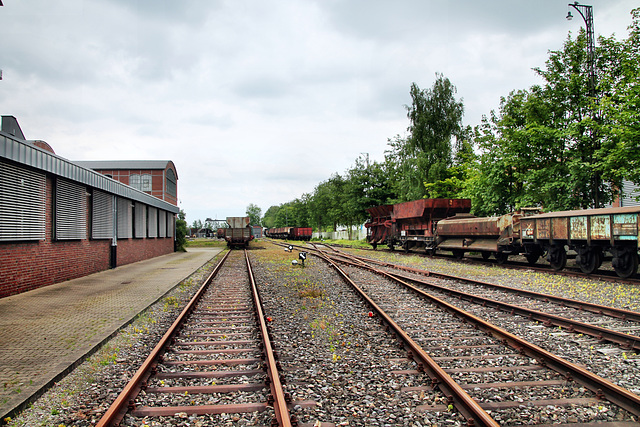 Gleisanlage des Zechenbahnhofs (Zeche Zollern 2/4, Dortmund-Bövinghausen) / 20.05.2023