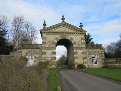 c18 lodge gateway at fonthill, wilts, c1756, design by inigo jones, built by vardy