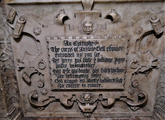 wirksworth church, derbs; c16 tomb of sir anthony gell +1583