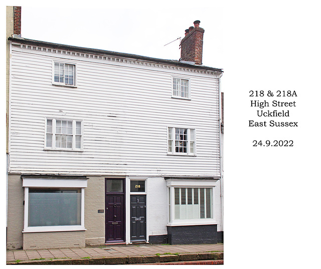 218 & 218A High Street, Uckfield, East Sussex - 24 9 2022