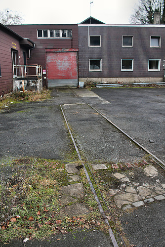 Gleisreste an der Delsterner Straße (Hagen-Delstern) / 18.12.2016