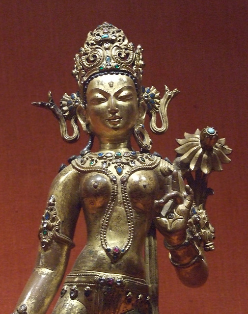 Detail of a Standing Tara in the Metropolitan Museum of Art, September 2010