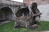 BESANCON: La citadelle 01 Statue de bois.