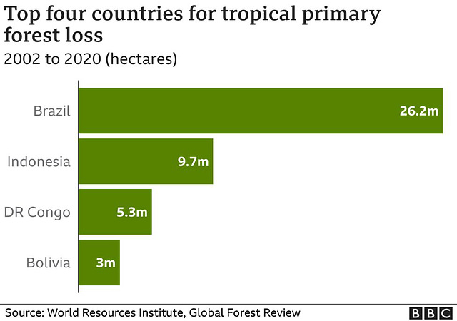 clch - Tropical forest losses [2002 - 2020]