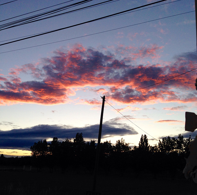 Ciel de feu á Cavaillon