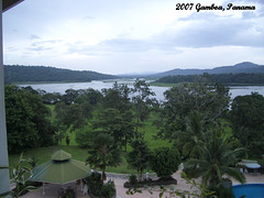 36 View From Balcony Up the Rio Chagres