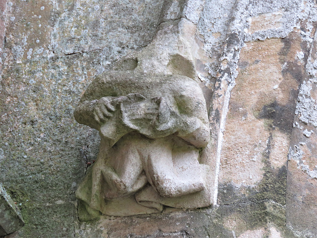 steeple ashton church wilts  c16 headstop on  north aisle (4)