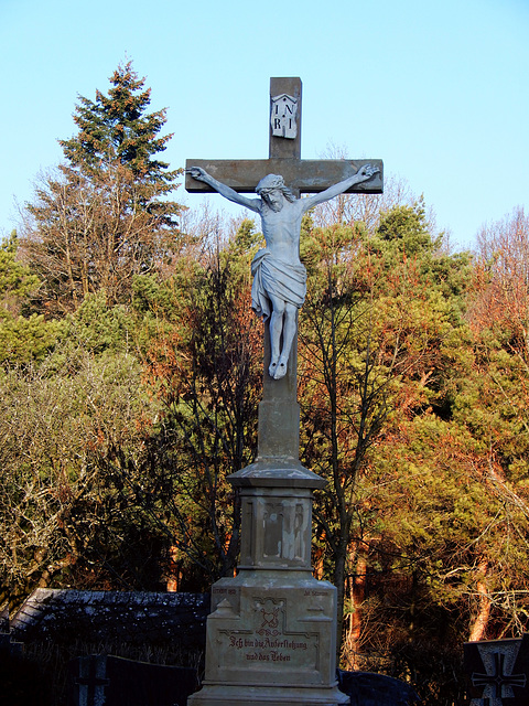 Friedhofskreuz in Reifenberg in Franken
