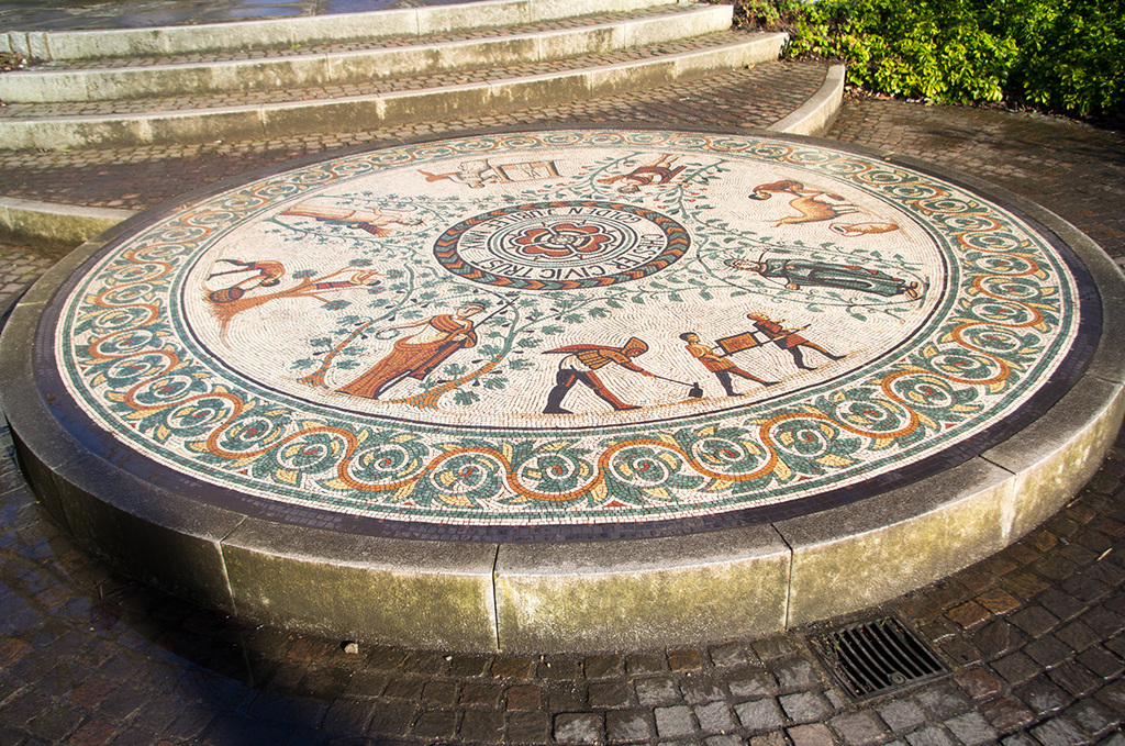 Entrance to the Roman Gardens in Chester