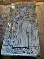 wirksworth church, derbs; c16 incised tomb slab of ralph gell +1564 attrib richard parker