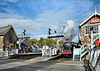 Leaving Grosmont Railway Station.