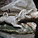 turvey church, beds  (61)lap dog on c16 tomb with effigies of sir john mordaunt +1506 and wife