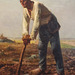 Detail of Man with a Hoe by Millet in the Getty Center, June 2016
