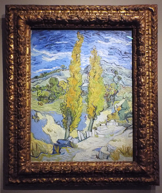 Two Poplars in the Alpilles near Saint-Remy by Van Gogh in the Metropolitan Museum of Art, July 2023