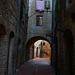 Italy, Walking in the Maze of Medieval Streets of San Gimignano