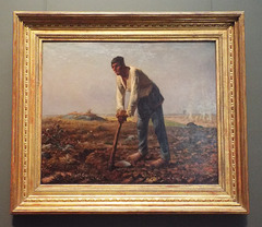 Man with a Hoe by Millet in the Getty Center, June 2016