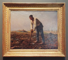 Man with a Hoe by Millet in the Getty Center, June 2016