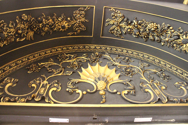 Detail of Doorcase, Chinese Drawing Room, Ground Floor, Grimsthorpe Castle, Lincolnshire