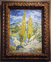 Two Poplars in the Alpilles near Saint-Remy by Van Gogh in the Metropolitan Museum of Art, July 2023
