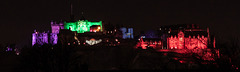 Edinburgh Castle Christmas Lights