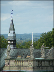 Trinity figures and Balliol spire