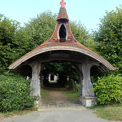 Lytch Gate by Edward Prior 1890, St Mary and St Peter's Church, Kelsale, Suffolk