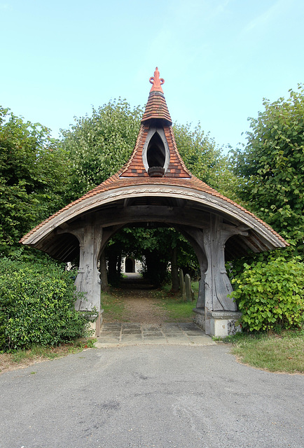 Lytch Gate by Edward Prior 1890, St Mary and St Peter's Church, Kelsale, Suffolk