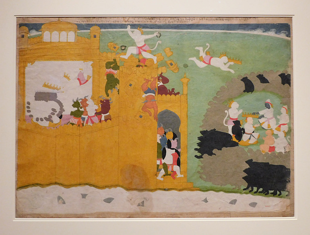 The Monkey Leader Angada Steals Ravana's Crown in the Metropolitan Museum of Art, March 2019