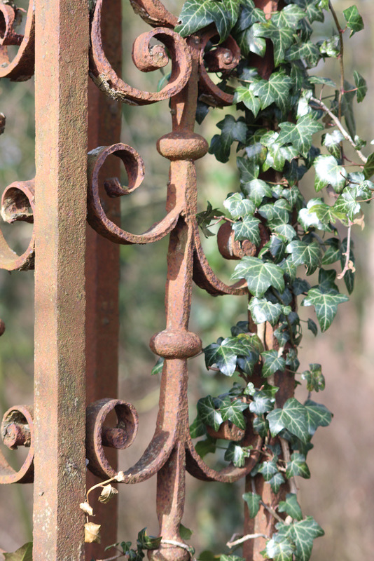 Detail of grade 1 listed gates, Nettleham Hall, Lincolnshire