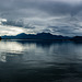 Blick über den Chiemsee auf die Kampenwand