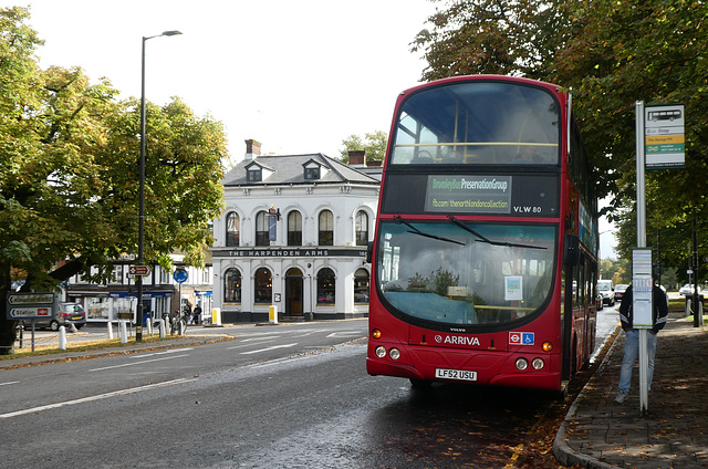 Preserved former Arriva London North VLW80 (LF52 USU) in Harpenden (P1040736)