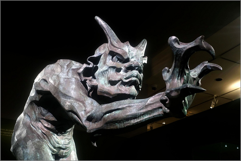 Troll qui flaire la chair des chrétiens, 1896, bronze 2/5