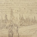 Detail of an Illustrated Letter to Theo Van Gogh by Van Gogh in the Metropolitan Museum of Art, July 2023