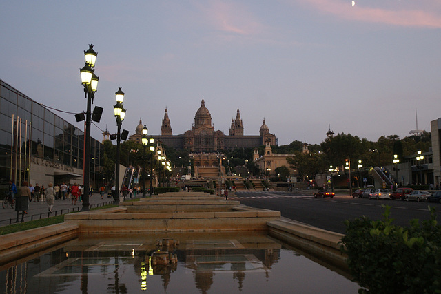 Looking Towards The National Art Museum of Catalonia