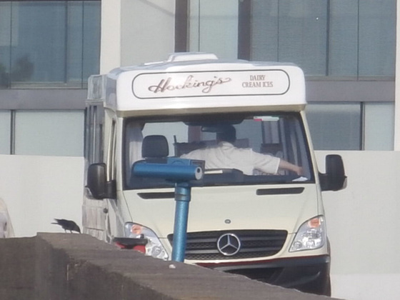 The ice-cream man is already there for the best ice-cream in the world