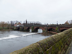 Old Dee Bridge and weir, Chester