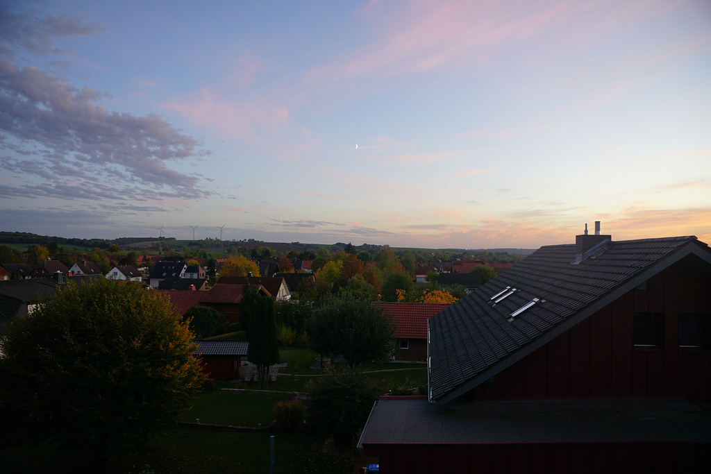 Abendlicher Herbstblick über Hörden II