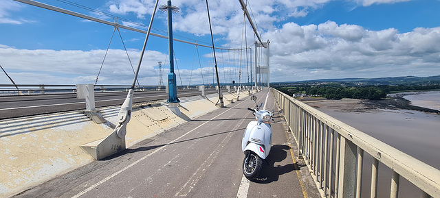 The Severn Bridge by Scooter