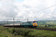Class 52 Western D1015 WESTERN CHAMPION climbing Shap at Scout Green with 1Z15 06.55 Birmingham New Street - Carlisle The Western Mountaineer  2nd July 2025.