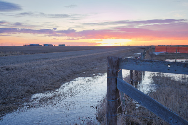 orange and blue hour