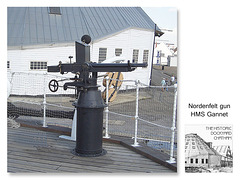 HMS Gannet - Nordenfelt gun - Chatham - 25.8.2006