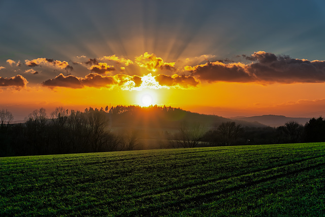 Sonnenuntergang über dem Herzenberg