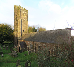 halwell church, devon, c15 tower, rest much rebuilt 1879