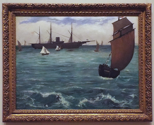 The Kearsage at Boulogne by Manet in the Metropolitan Museum of Art, July 2018