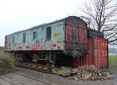 Covered Carriage Truck at Sharpness - 13 February 2016