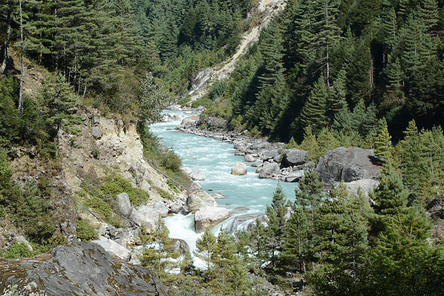 Blue Water of Dudh-Kosi
