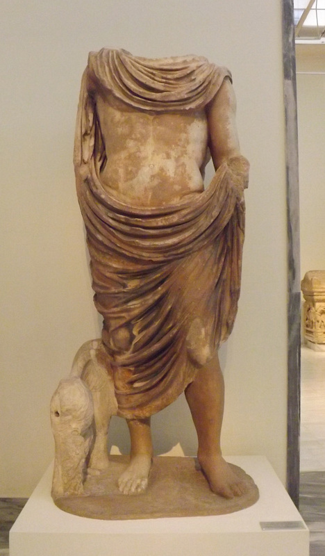 Statue of Emperor Claudius from Megara in the National Archaeological Museum of Athens, May 2014