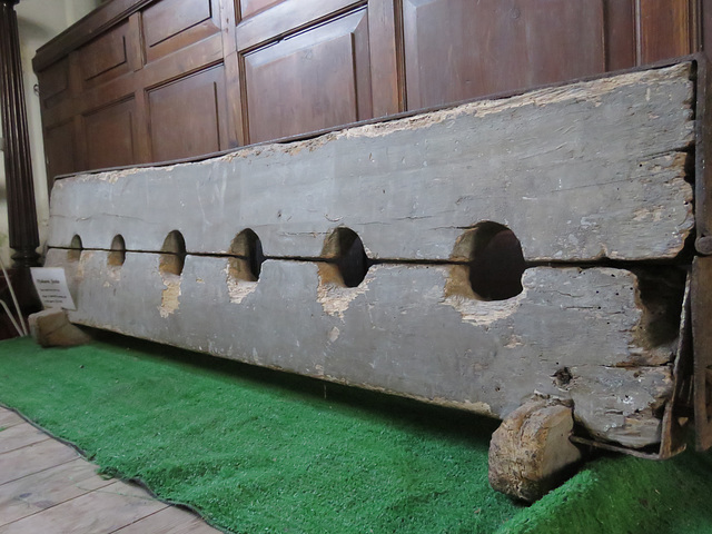 halwell church, devon , c18 stocks (1)